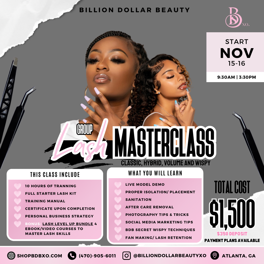 NOVEMBER GROUP LASH CLASS